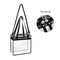 Clear bags Stadium Approved Clear Tote Bag with Zipper Closure Crossbody Messenger Shoulder Bag with Adjustable Strap(12 Inch X 12 Inch X 6 Inch,Black)
